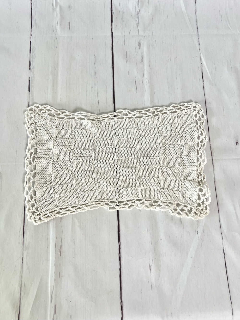Vintage Crochet Doily & Hot Pad Set Lot (4 Pc) Retro Kitschy Cottagecore Linens - Picture 6 of 12